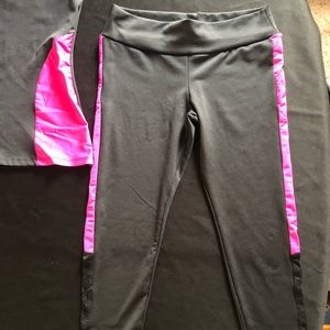 Thriller Pants - Racer Tank and Lace insert leggings Thriller Pants - Racer Tank and Lace insert leggings